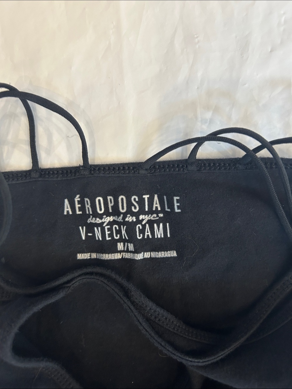 Aeropostale Black Strappy Camisole with Decorative Back - Picture 6 of 7
